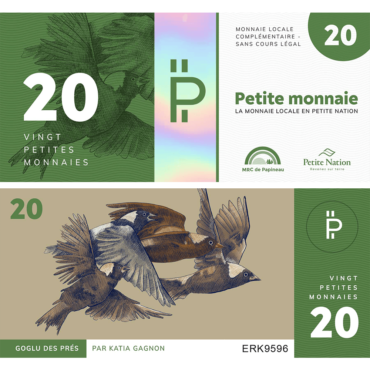 20$ Petite-monnaie